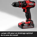 Einhell Perceuse-visseuse à percussion sans fil TE-CD 18/44 Li-i (1 x 2,5 Ah) Power X-Change (18 V, 44 Nm, perçage à percussion, mandrin métallique 13 mm, 2 vitesses, avec batterie 2,5 Ah et chargeur) - 8