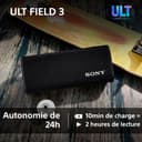 Sony ULT FIELD 3 - Portable Bluetooth Speaker with ULT POWER SOUND, 24hr Battery, IP67, Waterproof, Dustproof, Shockproof, Detachable Shoulder Strap, Compact - Forest Gray - 6