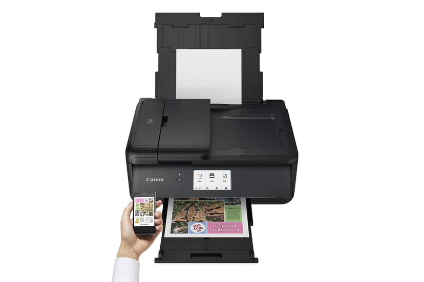 Canon PIXMA TS9550a Imprimante Multifonction Jet d’Encre Couleur Format A3 et A4 (5 encres séparées, WiFi, LAN, 2 chargeurs de Papier, Impression Recto Verso) Noir - 8