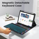OYEEICE Keyboard Case for iPad 10th Generation 10.9" 2022, 7 Color Backlit Wireless Detachable Keyboard for iPad A16 11th Gen 2025 with Pen Holder (Black, Classic Style) - 5