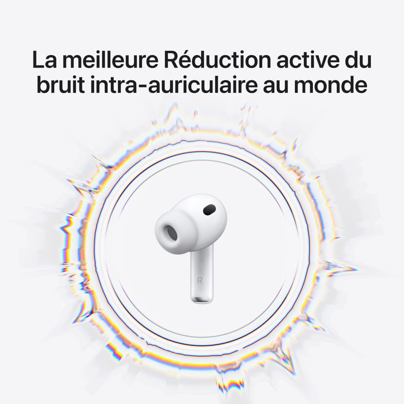 Apple AirPods Pro 3 Écouteurs sans Fil, réduction Active du Bruit, détection de la fréquence Cardiaque, écouteurs Bluetooth, Audio Spatial, Son Haute-fidélité, Recharge USB-C - 2