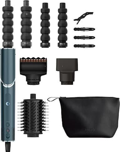Shark FlexStyle Teal Air Buckles, Anti-Frizz Finishing Ti…