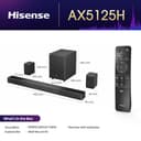 Hisense AX5125H 5.1.2 Channel 500W Dolby Atmos Soundbar with Wireless Subwoofer& Up Firing Speakers& Turly Wireless Rear Speakers - 3