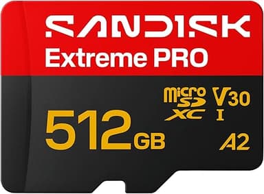 SANDISK Extreme PRO microSDXC 512GB, UHS-I Card + SD Adap…