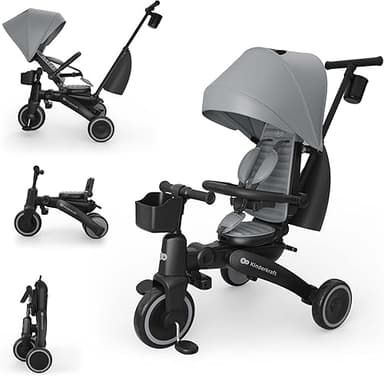 Kinderkraft JAZZ 3 Tricycle Bike, 360° Rotating Seat, Rec…