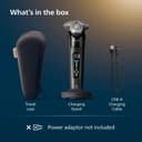 Philips Shaver i9000, Wet & Dry Electric Shaver, Ink Black, with Skin IQ Technology, Triple Lift & Cut System, 360 Rotating Dual SteelPrecision Blades, Model X9000/10 - 6