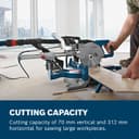 Bosch Professional GCM 8 SJL Sliding Mitre Saw (216 mm Blade, 70 mm Vertical, 312 mm Horizontal Cut Capacity, 2 Saw Blades, Dust Extraction System, Lightweight, Compact Design, Amazon Exclusive Set) - 2