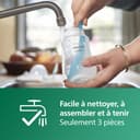 Philips Avent Kit biberons en verre Natural Response pour nouveau-né - 5 biberons, 2 sucettes Ultra Soft 0-6 mois, goupillon, sans BPA (modèle SCD879/11) - 9