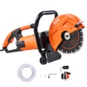 VEVOR Electric Concrete Saw, 230mm, Circular Saw High Power 2000W Cutting Depth 89mm Wet/Dry Disc Saw with Water Pipe, Water Pump, Blade, for Stone and Brick - 1