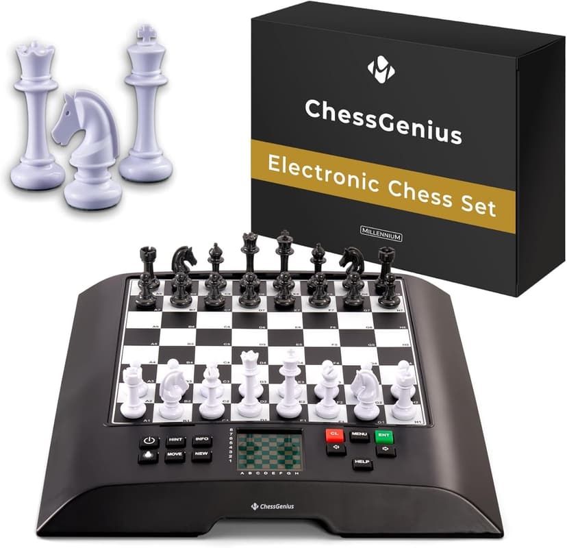 MILLENNIUM ChessGenius - M810 - chess computer with the world-famous software by Richard Lang. Game levels from beginner to tournament player. One of the most powerful chess computers with > 2000 ELO - 1