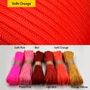 EdcX Paracord 4 mm, 35+ Couleurs Unies (10 m, 15 m, 30 m, 50 m, 100 m, 300 m) | Idéal pour l'artisanat, Le Camping, la Survie | Corde 100% Nylon 4 mm | Cordon 550 Type III (Sofit Orange, 50 m) - 2