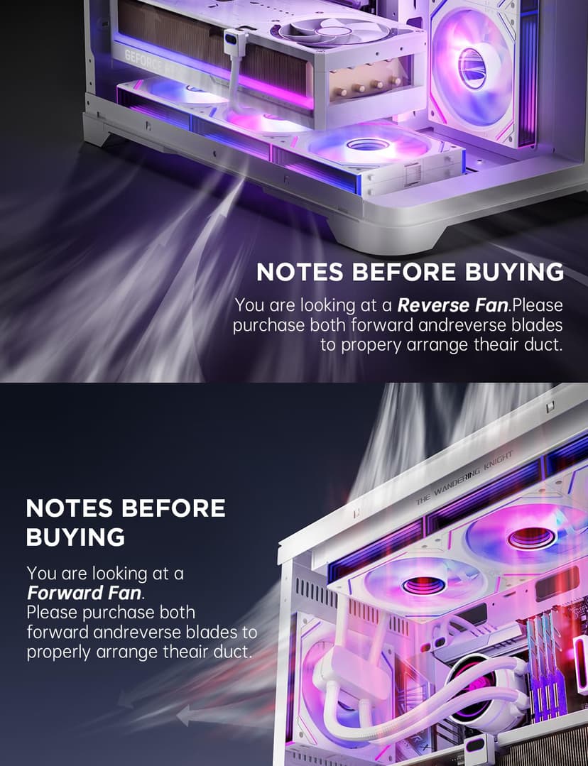 AsiaHorse DAWN Pro 120mm ARGB PC Case Fan [3 Pack] Infinity Mirror Daisy Chain HDB Bearing 1850 RPM PWM High Airflow 71 CFM High Static Pressure 2.6 mmH2O 5V 3Pin RGB Sync - 2