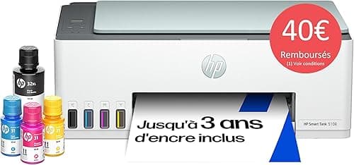HP Smart Tank 5108 3-in-1 Multifunction Printer (Wi-Fi; Mobile Printing) - 3 Year Ink Included, 3 Year Warranty, Large Ink Tank, High Yield, High Quality Printing