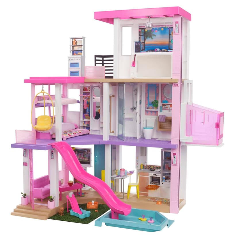 Barbie DreamHouse Dollhouse with 75+ Accessories and Wheelchair Accessible Elevator, 10 Play Areas, 3 Custom Light Settings & Music, GRG93 - 6