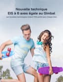 WOLFANG 4K 60FPS Caméra Sport GA400, 20MP WiFi 8M Corps Etanche Action Camera, 40M Sous-Marine Ultra HD 170 °Grand Angle, Sac à Main, EIS, Télécommande 2x1350mAhBatteries et Kit d'accessoires - 6