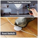 Adiwo Spot LED Uplight, Spot de Sol, 2 Pcs Blanc Lampes de Sol LED pour Un Éclairage d'Accentuation d'Ambiance, Lampadaires Plafonniers Lampadaire Dimmable Jaune Chaud Naturel Lumière Blanc Froi - 5