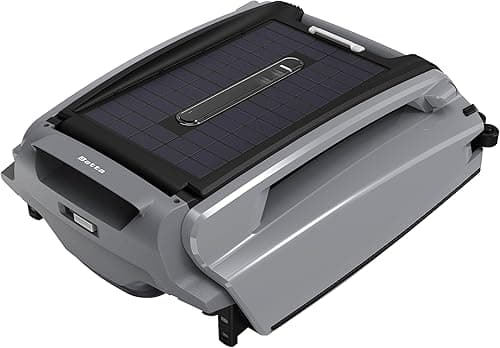 Betta SE Plus - Solar Powered Robotic Pool Surface Skimmer with Dual Charging Options and 30-Hour Continuous Cleaning Battery Power, Shallow Water Safeguard, and Twin Salt Chlorine Tolerant Motors