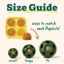 WOOF Pupsicle and Treat Tray - Long-Lasting Fillable Treat Toy and Silicone Molds for Dogs - Reusable, Dishwasher Safe - For Large Dogs 25-75 lbs - 8