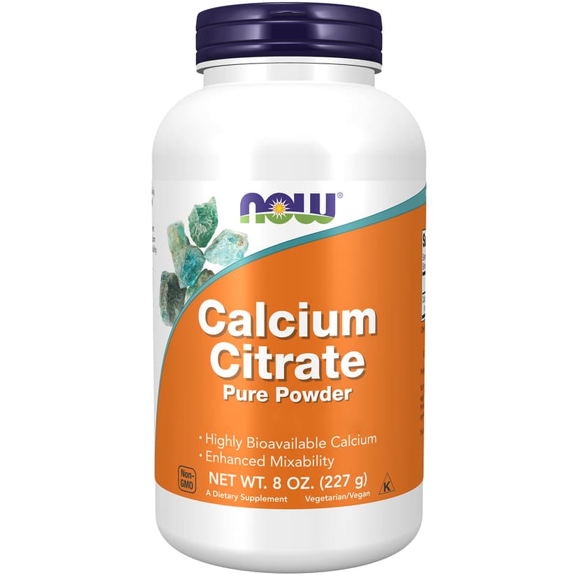 Now Foods, Calcium Citrate, Pure Powder, 227g, Lab-Tested, Calcium, Soy Free, Gluten Free, Vegetarian - 1