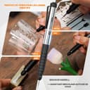 Mini Wireless Engraving Pen USB Rechargeable Rotary Tool for Metal Glass Wood Jewelry Black - 6