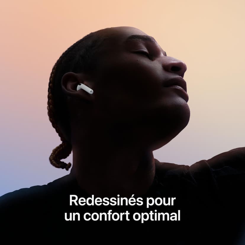 Apple AirPods 4 Écouteurs sans Fil, Casques et écouteurs Bluetooth, Audio Spatial personnalisé, résistance à la Transpiration et l’Eau, boîtier de Charge USB-C, Puce H2, Jusqu’à 24 Heures d’autonomie - 3