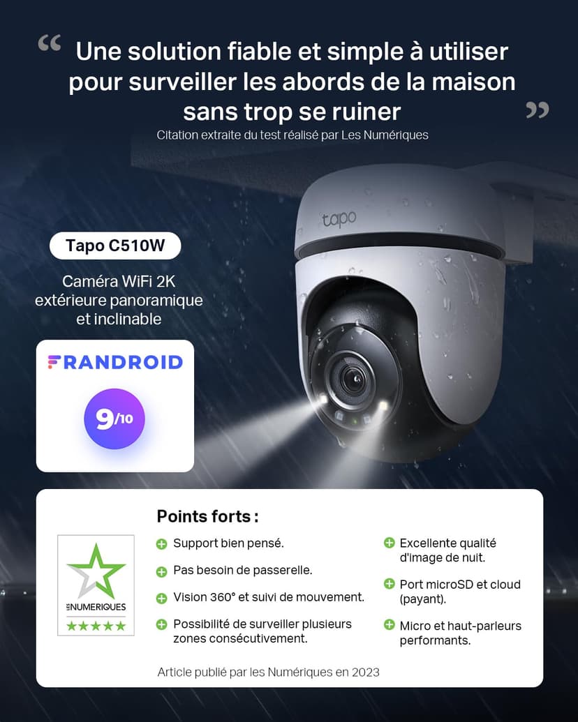 TP-LINK Tapo C510WCam‚ra home - 2