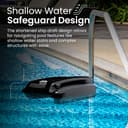 Betta SE Plus - Solar Powered Robotic Pool Surface Skimmer with Dual Charging Options and 30-Hour Continuous Cleaning Battery Power, Shallow Water Safeguard, and Twin Salt Chlorine Tolerant Motors - 6