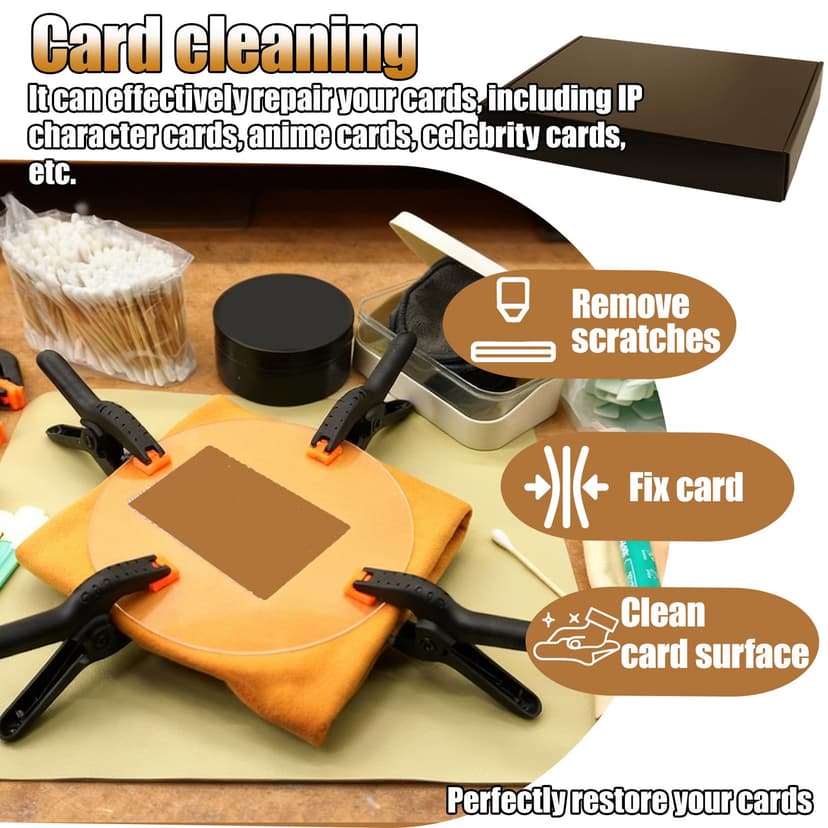 289Pcs Card Cleaning Kit Card Restoration Kit Suitable for Cleaning and Maintaining All Types of Collectible Cards - 4