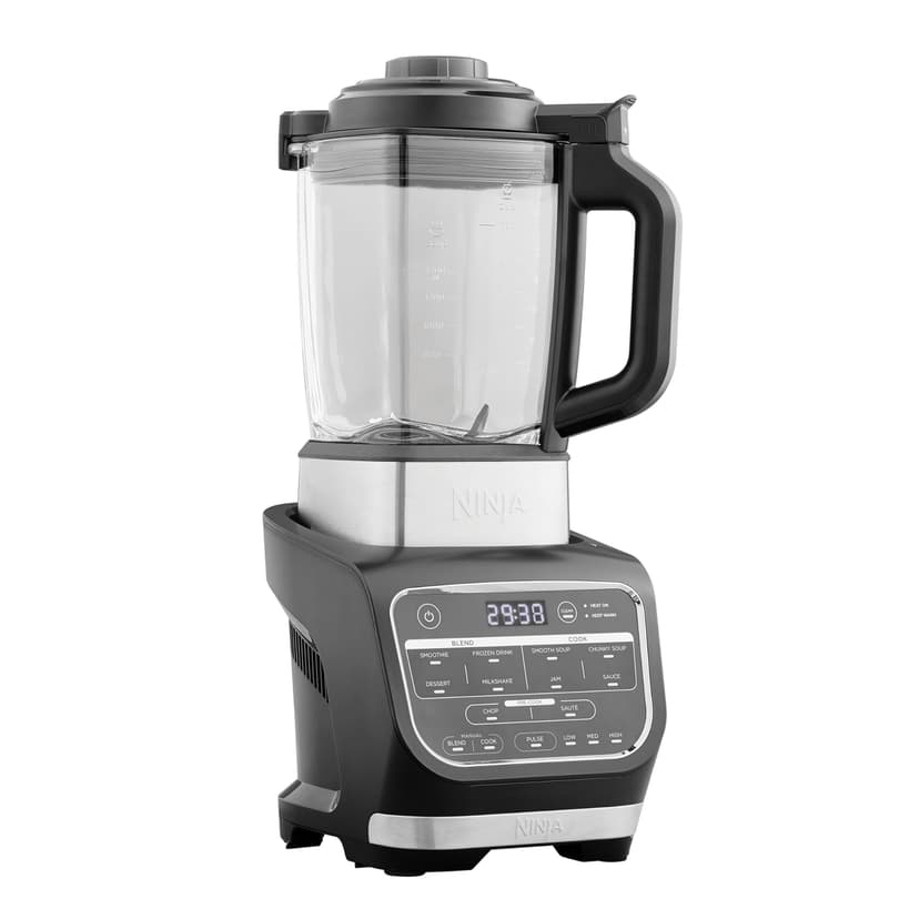 Ninja Foodi Blender Chauffant, 1000W, Capacité 1,7L, 10 Programmes Automatiques, Soupe, Velouté, Compote, Confiture, Smoothie, Brosse et Programme de Nettoyage, Noir HB150EU - 2