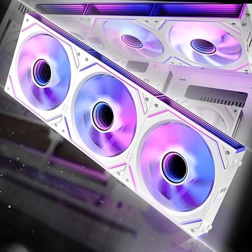 AsiaHorse DAWN Pro 120mm ARGB PC Case Fan [3 Pack] Infini…