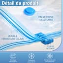 NATNAV Vacuum Bags for Clothes, Pack of 20 with Electric Air Pump, Vacuum Bags (5 x Jumbo/5 x Large/5 x Medium/5 x Small), Reusable Vacuum Bags for Duvets, Clothes, Travel, Pillows - 3