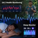 Ddidbi Militaire Montre Connectée Homme Femme avec Appel Bluetooth, 1.39" HD Smartwatch Motre Sport avec 110+ Modes Sportifs, Podometre Cardiofrequencemetre Sommeil, Etanche IP68 (Noir) - 5