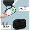 Toiletry Bag Kit Set: Hanging Travel Toiletry Bag + 311 TSA Cosmetic Liquid Bag + Ultralight Accessory Organizer Pouch, Black Ripstop, 3 Piece Toiletry Set - 8