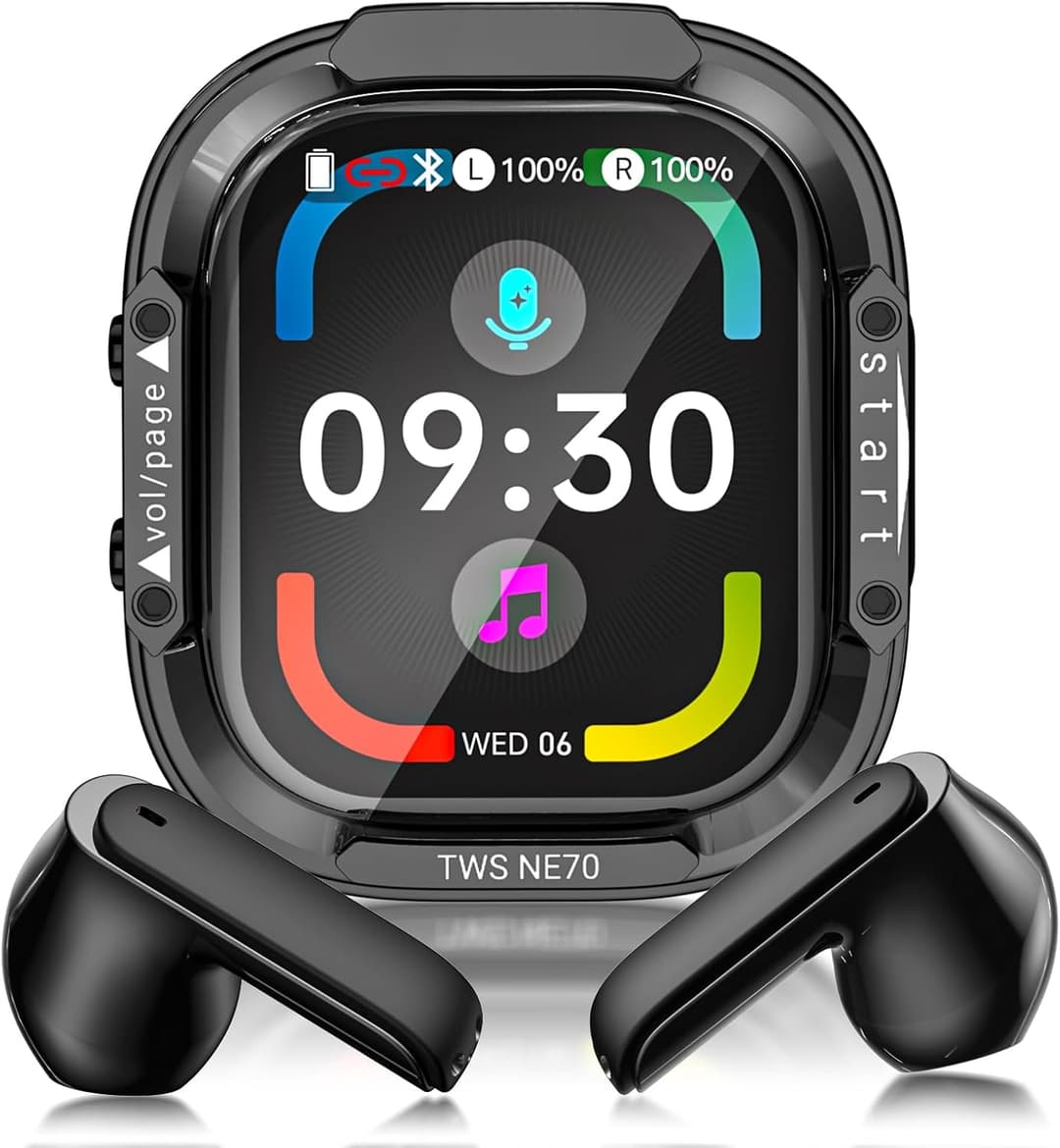 Relxhome NE70 Instant Translator Headphones with LCD, 134 Languages and 9 Modes, Bluetooth 6.0 Simultaneous Translator Earphones with APP, 60H Simultaneous Translator Headset for Travel, Study and