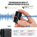 NEEWER CM28 (1 RX + 2 TX + Charging Case), Wireless Lavalier Microphone, Smart Noise Cancelling, 48KHz/16Bit 9 Hrs Uncompressed Recording, 656ft/200m Range, Lav Mic for iPhone, Android, Camera - 4