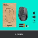 Logitech M705 Marathon Wireless Mouse, 2.4 GHz with USB Unifying Mini-Receiver, 1000 DPI Laser Grade Tracking, 7-Buttons, Extra Thumb Buttons, 3-Year Battery Life, PC / Mac / Laptop - Black - 9