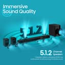 Hisense AX5125H 5.1.2 Channel 500W Dolby Atmos Soundbar with Wireless Subwoofer& Up Firing Speakers& Turly Wireless Rear Speakers - 6