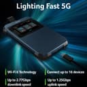 Acer Connect Enduro M3 5G Router/Mobile Hotspot (2.4-inch Touchscreen, Wi-Fi 6, USB-C, MIL-STD-810H & IP54 Certified) - includes 20GB roaming data - 2