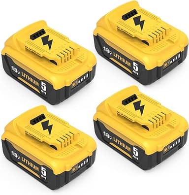 2 x 18 V 5.0 Ah Replacement for Dewalt Battery 18 V DCB18…