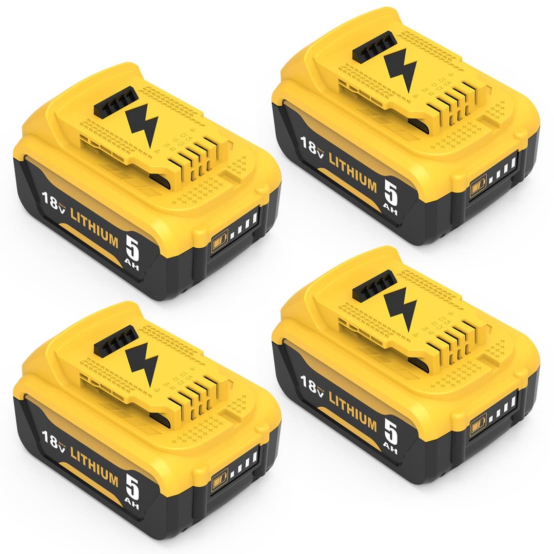 2 x 18 V 5.0 Ah Replacement for Dewalt Battery 18 V DCB18…