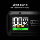 Hulkman Alpha Pro, Solid Black, 1750A 59.2Wh Smart Jump Starter, PD65W in&Out Car Battery Pack, 12V Portable Jumper, for 8.0L Gas and 5.0L Diesel Engines, Jump Box with 3.3" LED Display - 5