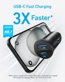Anker Car Charger, 30W 2-Port USB C Car Adapter with PowerIQ 3.0, For iPhone 17/16/15/14/13 Series, Galaxy S23/S22/S21, iPad Pro, AirPods, and More - 2