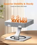 EOIWUY Laptop Stand with 360° Swivel Base, Portable Foldable Laptop Riser for Desk, Ergonomic Adjustable Cookbook Holders Computer Stand Holder for Team Work, Compatible with MacBook Pro/Air (10-16") - 3