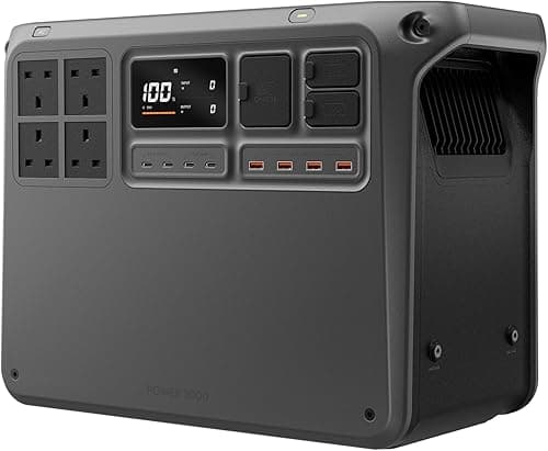 DJI Power 1000 V2 Portable Power Station 1024Wh, 2600W Power Station Solar, LiFePO4 Battery, Compact Size, Quick Charge in 37 Minutes from 0% to 80%, Electric Generator for Camping/Home/Motorhomes