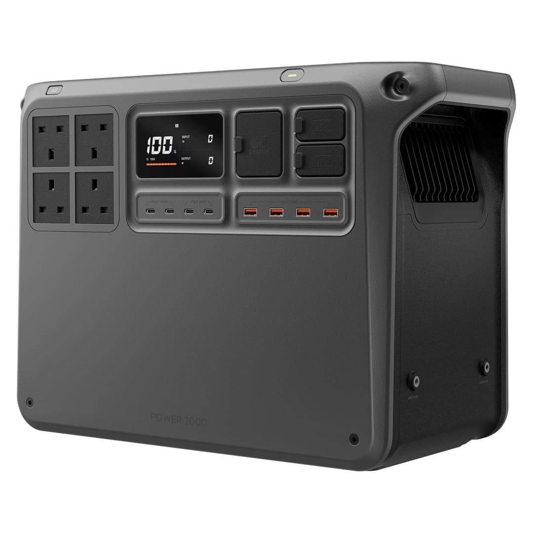 DJI Power 1000 V2 Portable Power Station 1024Wh, 2600W Power Station Solar, LiFePO4 Battery, Compact Size, Quick Charge in 37 Minutes from 0% to 80%, Electric Generator for Camping/Home/Motorhomes