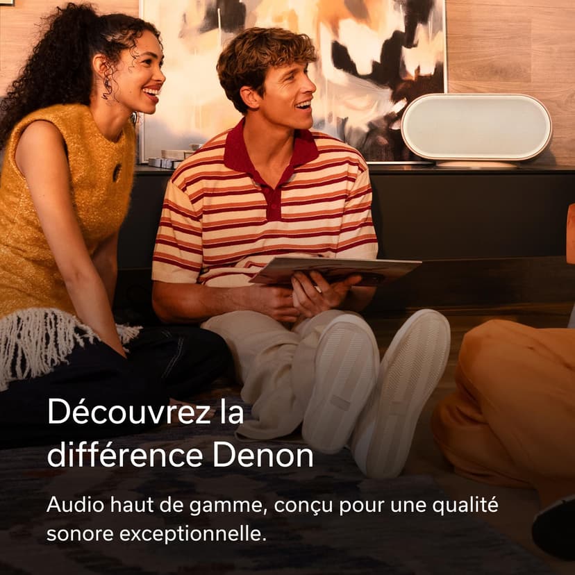 Denon Home 600 Flagship Wireless Smart Speaker with Dolby Atmos Music & Built-in Subwoofers, HEOS Multiroom, AirPlay 2 & Bluetooth – Premium High-Resolution Home Audio Speaker - Black - 2