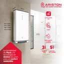 Ariston Velis Pro Wifi Electric Water Heater Low Power Consumption Multiple Positions 100L Flat with Wi-Fi and ECO EVO Function, 127.2 x 27.5 x 51.1 cm, for Installation in Spain - 3