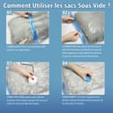 NATNAV Vacuum Bags for Clothes, Pack of 20 with Electric Air Pump, Vacuum Bags (5 x Jumbo/5 x Large/5 x Medium/5 x Small), Reusable Vacuum Bags for Duvets, Clothes, Travel, Pillows - 5