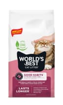 WORLD'S BEST CAT LITTER Good Habits Cat Attract Litter | Natural Plant-Based Attractant | Flushable Corn Litter | Unscented Odor Control | Low Tracking & Lightweight | 15lb Bag | 1+ Month Supply* - 1