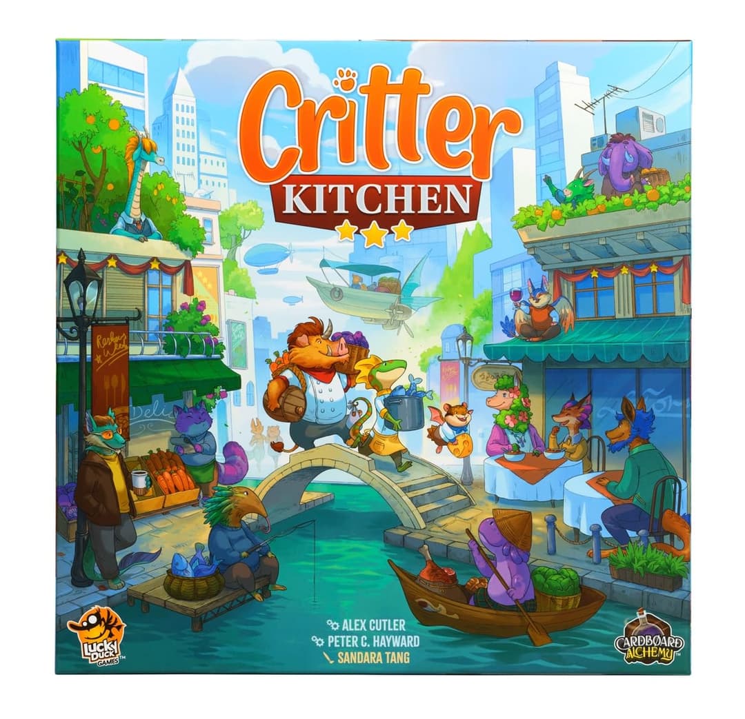 Lucky Duck Games Critter Kitchen | Strategy Game | Chefs Compete for a Restaurant Critic | 1-5 Players, Ages 12+